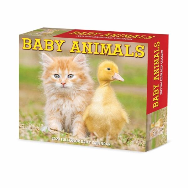 Baby Animals Desk Calendar 2023