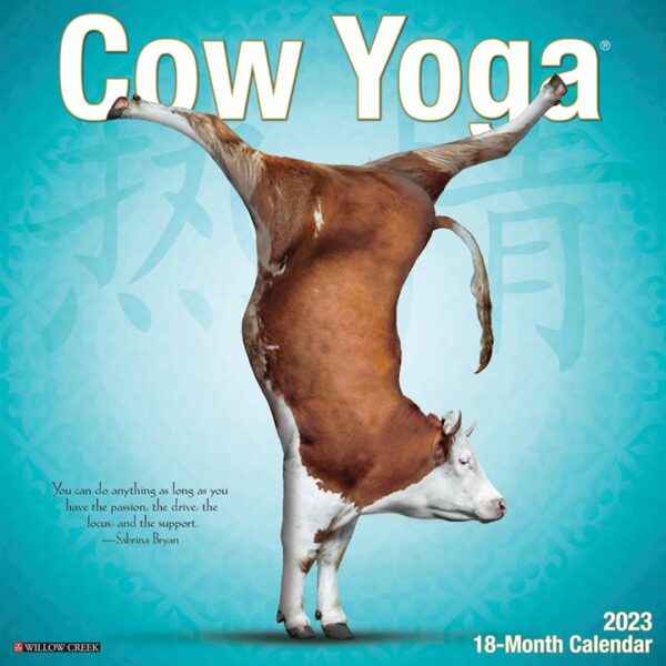 Cow Yoga Calendar 2023