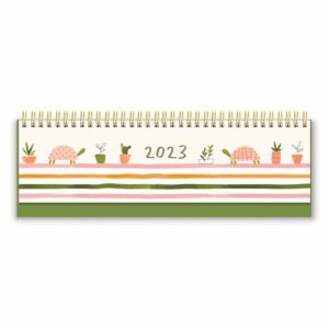 Turtle Garden Keyboard Easel Desk Calendar 2023