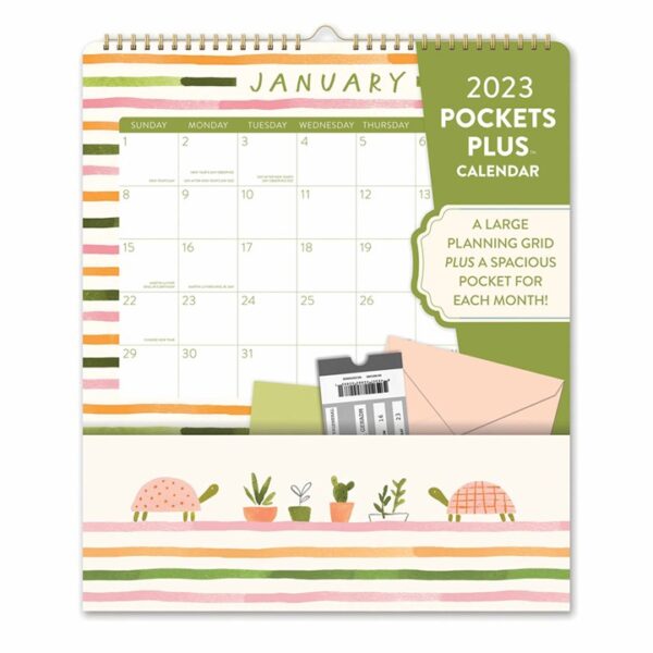 Turtle Gardens Deluxe Pocket Calendar 2023