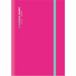 Pink Vibrant Academic Day-A-Page A5 Diary 2024