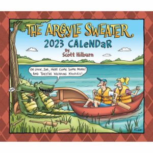 Argyle Sweater Desk Calendar 2023