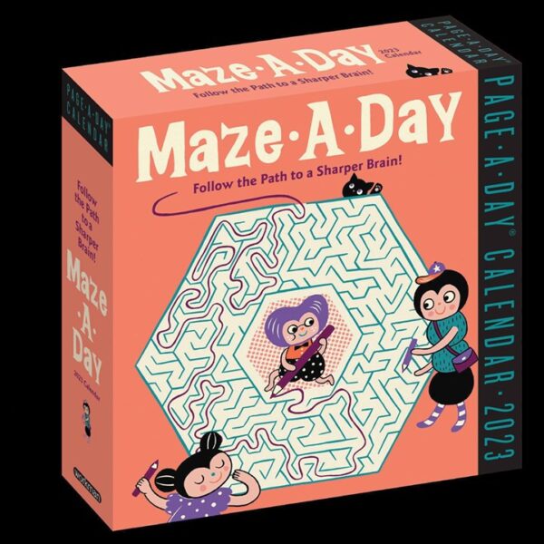Maze A Day Desk Calendar 2023