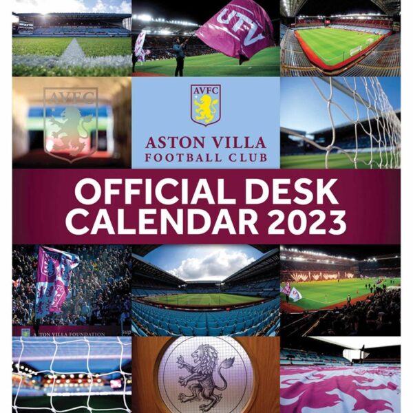 Aston Villa FC Easel Desk Calendar 2023