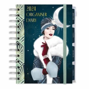 Claire Coxon Art Deco Organiser A6 Diary 2024