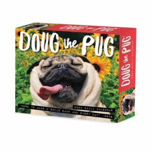 Doug The Pug Desk Calendar 2023