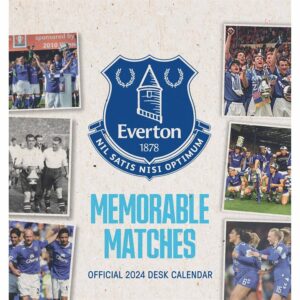 Everton FC Easel Desk Calendar 2024