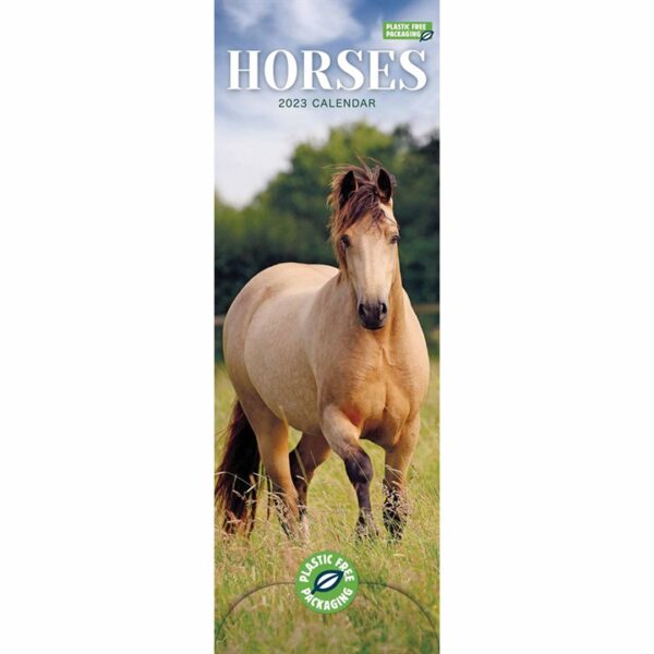 Horses Slim Calendar 2023