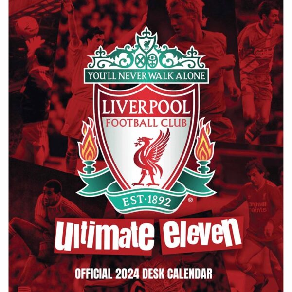 Liverpool FC Legends Easel Desk Calendar 2024