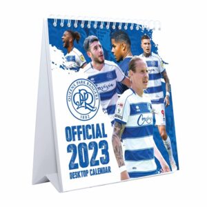 Queens Park Rangers FC Easel Desk Calendar 2023