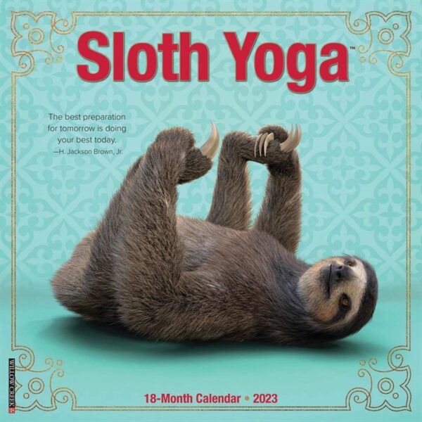 Sloth Yoga Calendar 2023