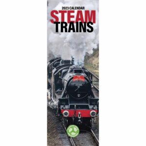 Steam Trains Slim Calendar 2023