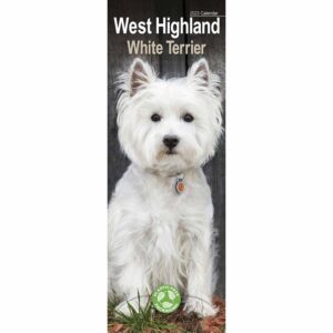 West Highland White Terrier Slim Calendar 2023