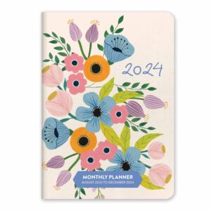 Bella Flora Monthly A6 Diary 2023 - 2024