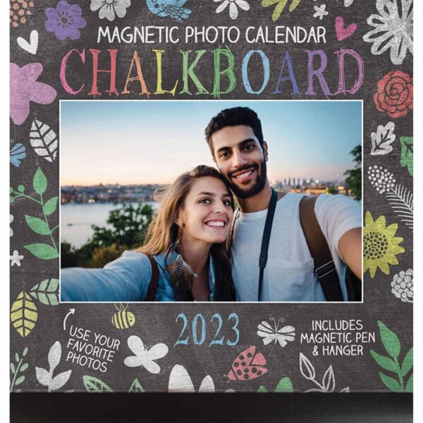 Chalkboard Mini Photo Calendar 2023