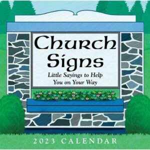 Church Signs Desk Calendar 2023