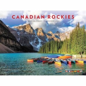 Canadian Rockies A4 Calendar 2024