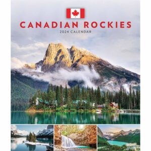 Canadian Rockies Easel Desk Calendar 2024