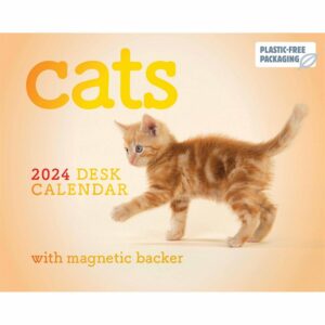 Cats Mini Desk Calendar 2024