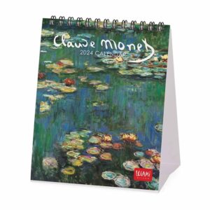 Claude Monet Easel Desk Calendar 2024