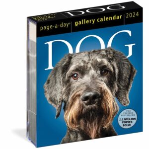 Dog Gallery Desk Calendar 2024