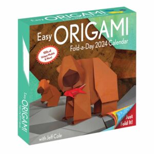 Easy Origami Desk Calendar 2024