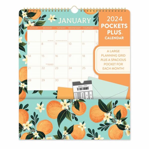 Fruit & Floral Deluxe Pocket Calendar 2024