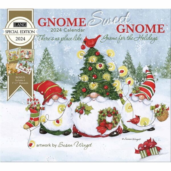 Gnome Sweet Gnome Calendar 2024