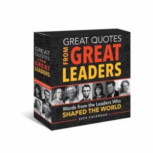 Great Quotes From Great Leaders Desk Calendar 2024