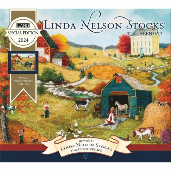 Linda Nelson Stocks Deluxe Calendar 2024