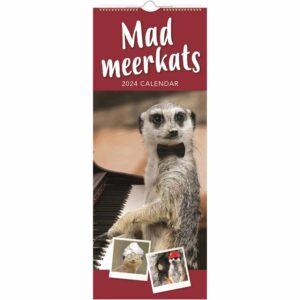 Mad Meerkats Slim Calendar 2024