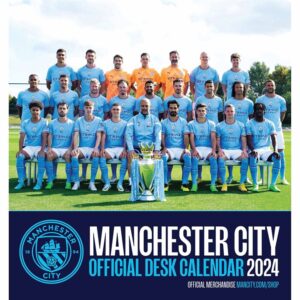 Manchester City FC Easel Desk Calendar 2024