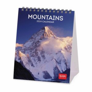 Mountains Easel Desk Calendar 2024