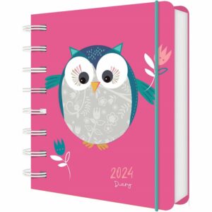 Owl Square A7 Diary 2024