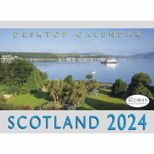Scotland Easel Desk Calendar 2024